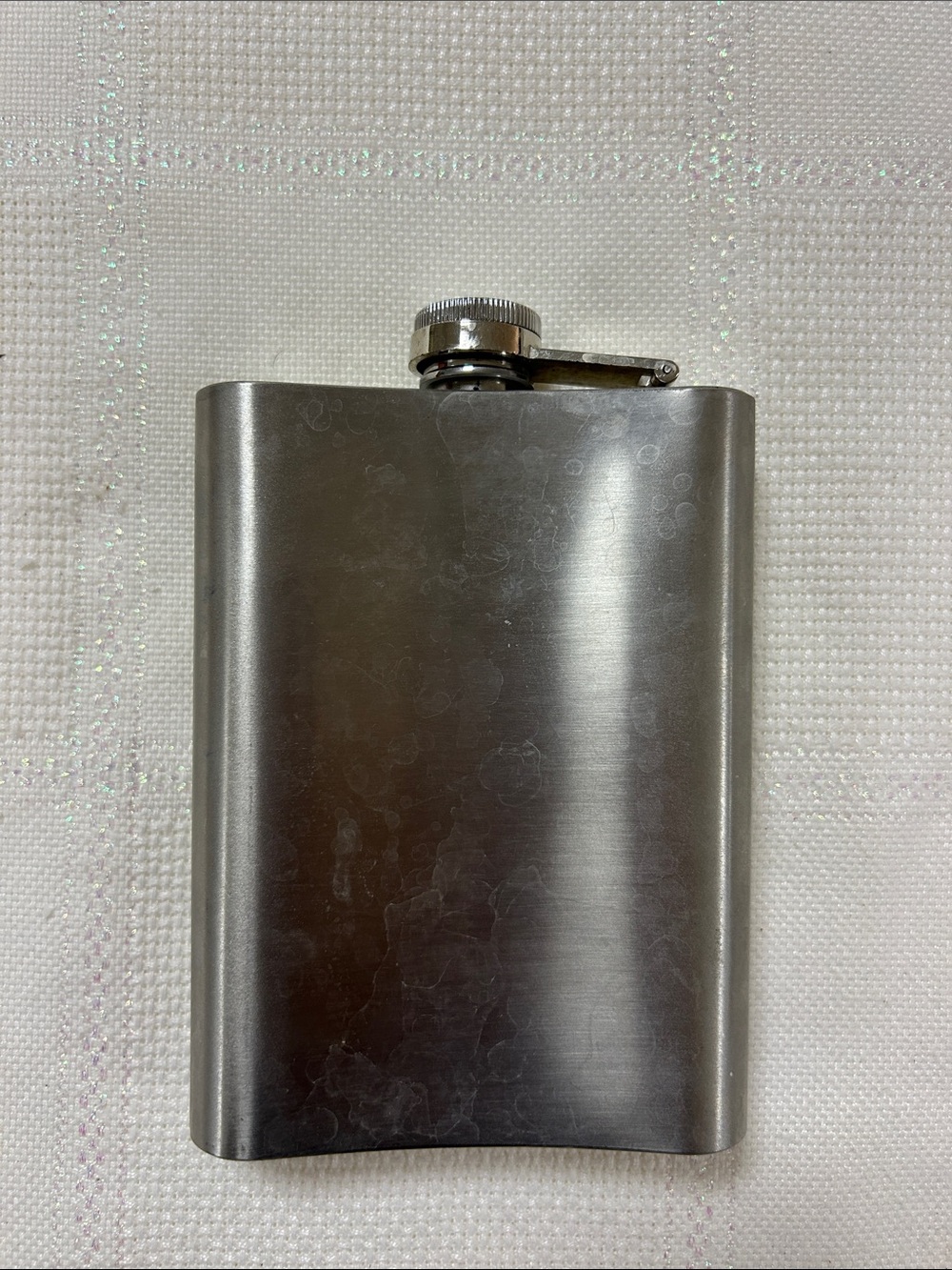 Stainless Steel Hip Flask - Silver Finish image 2
